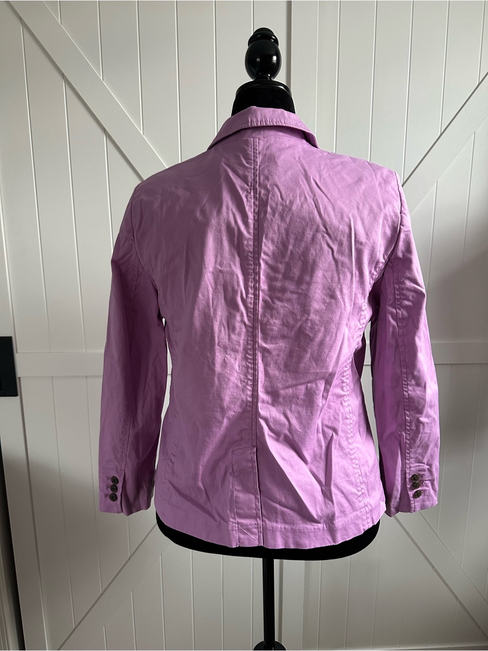 Talbots Petites 16P Lavender Purple Cotton Stretch Blazer Jacket 16 Petite - Picture 4 of 6